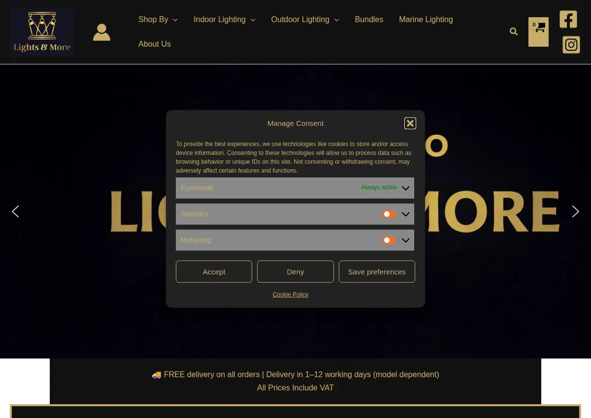 Store homepage