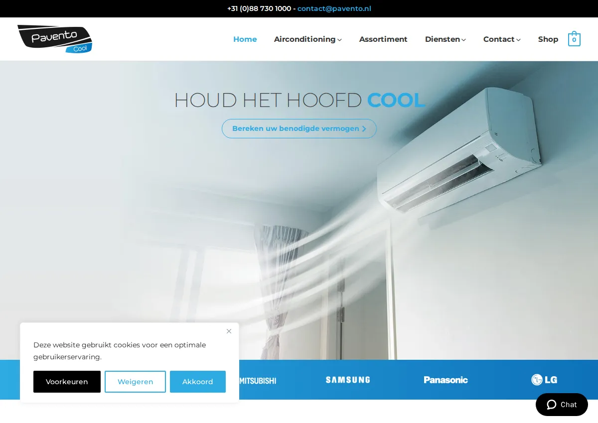 Store homepage