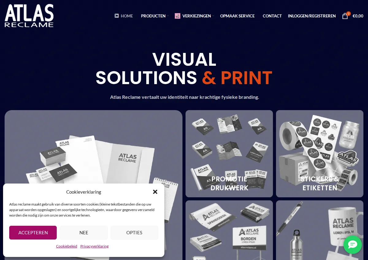 Store homepage