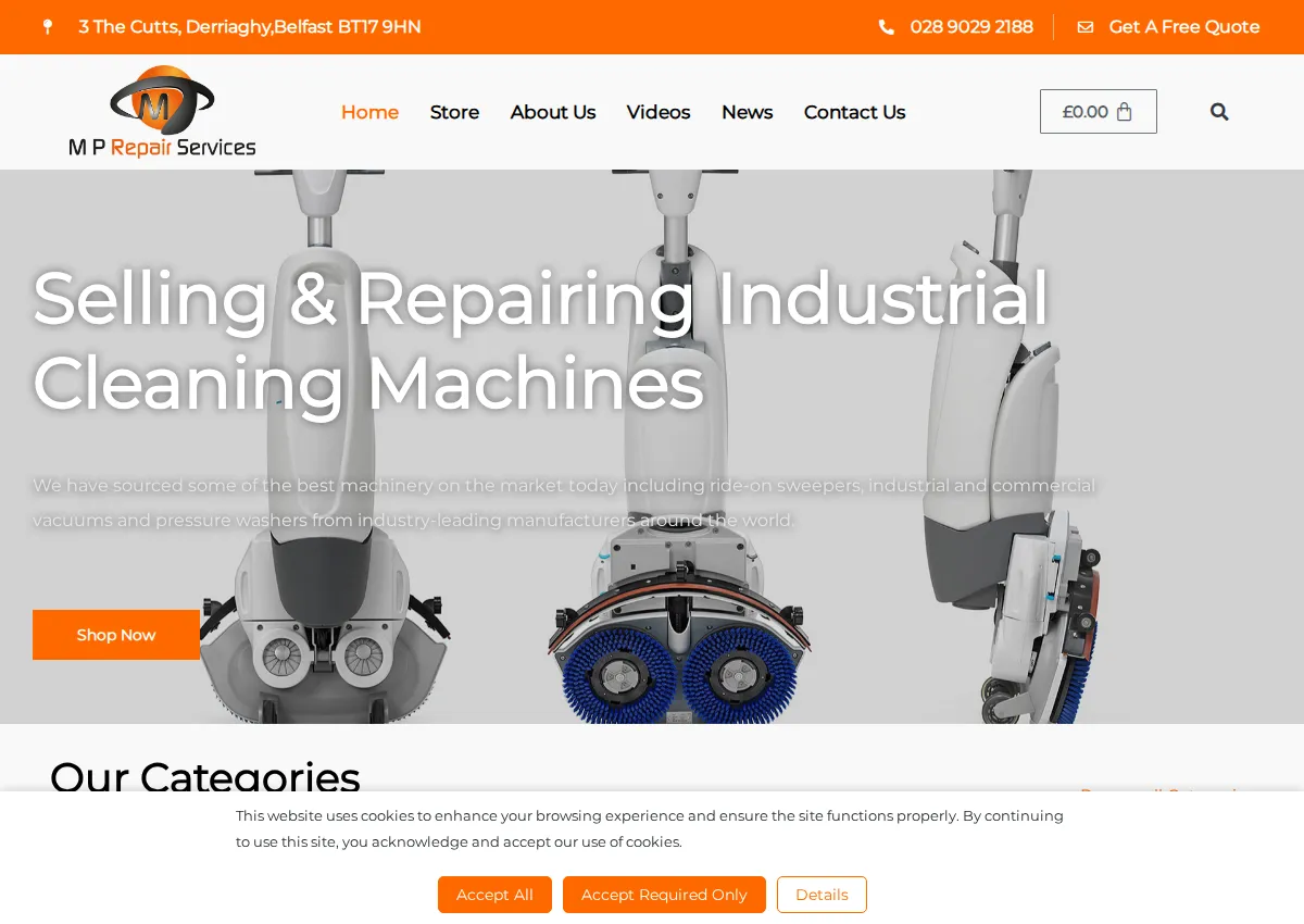 Store homepage