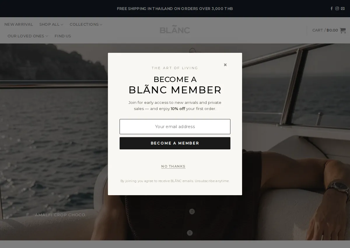 Store homepage