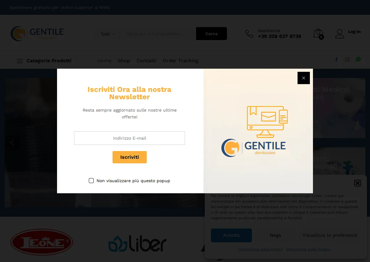 Store homepage