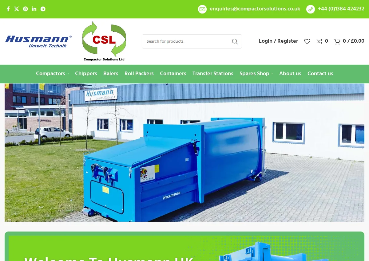 Store homepage