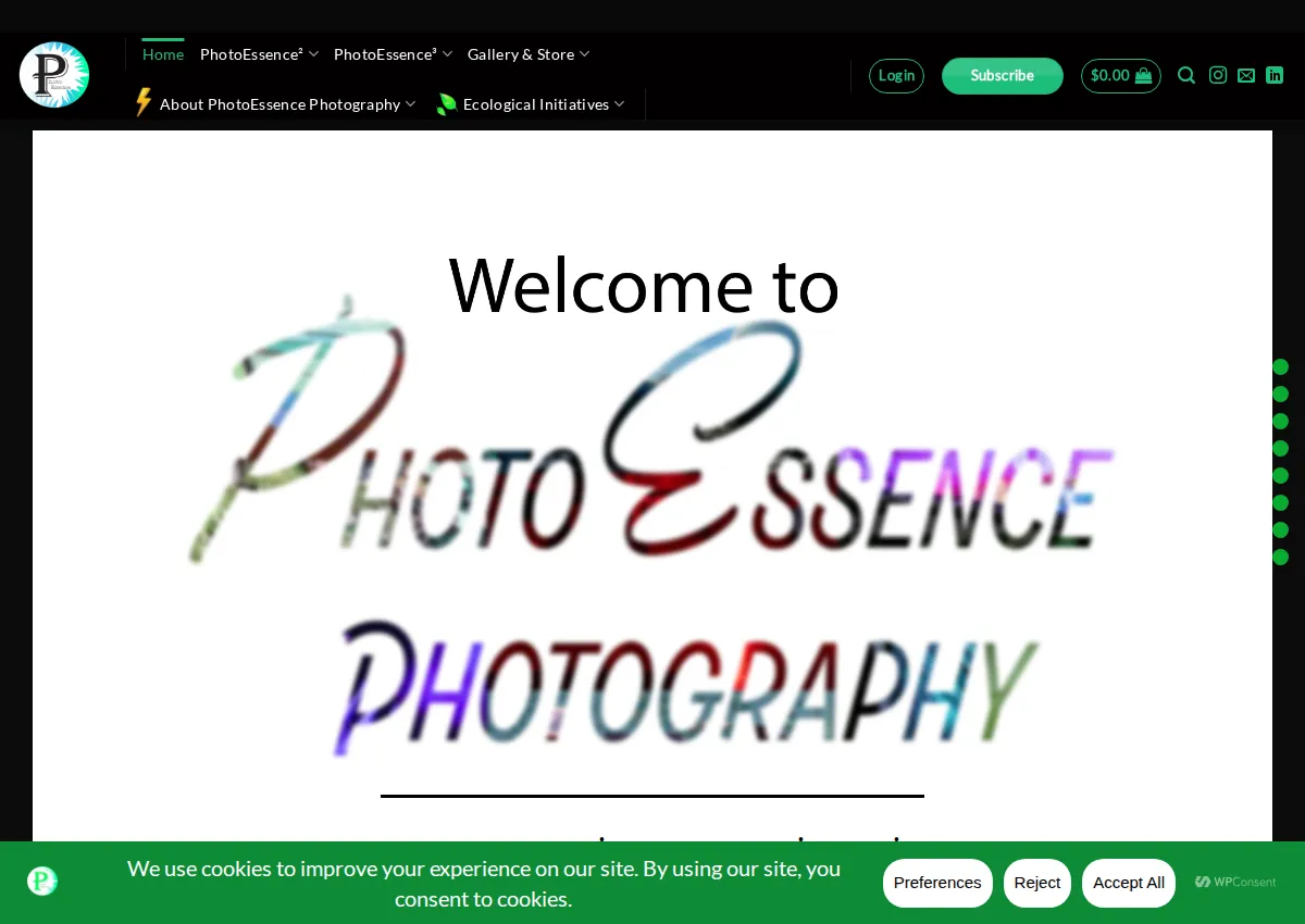 Store homepage