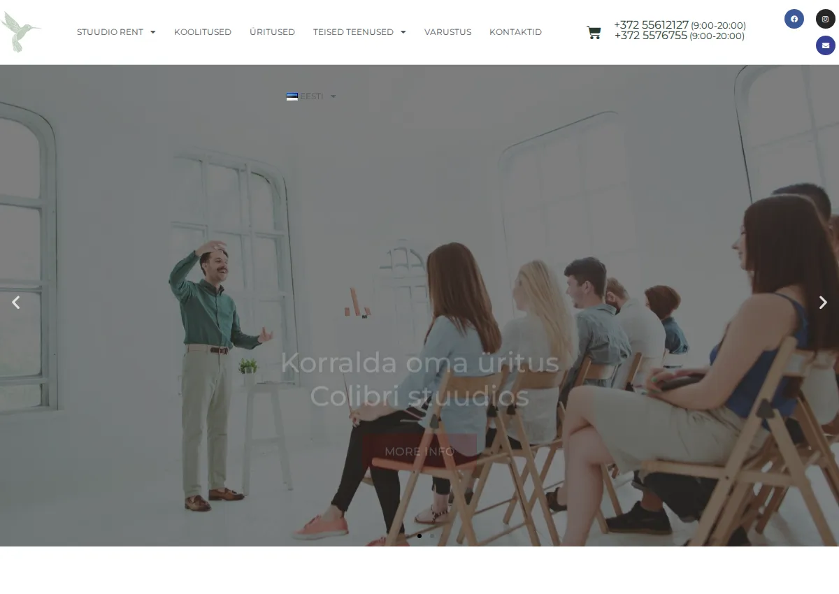 Store homepage