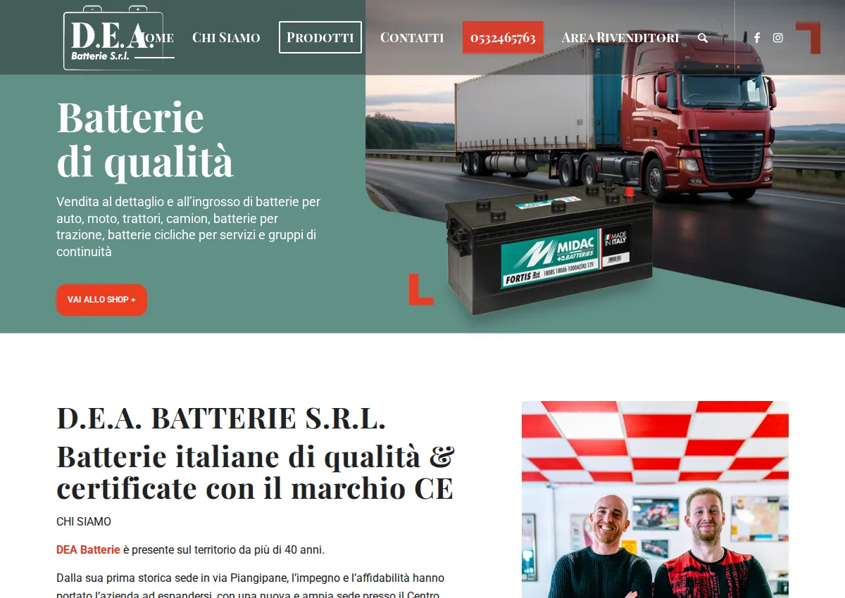 Store homepage