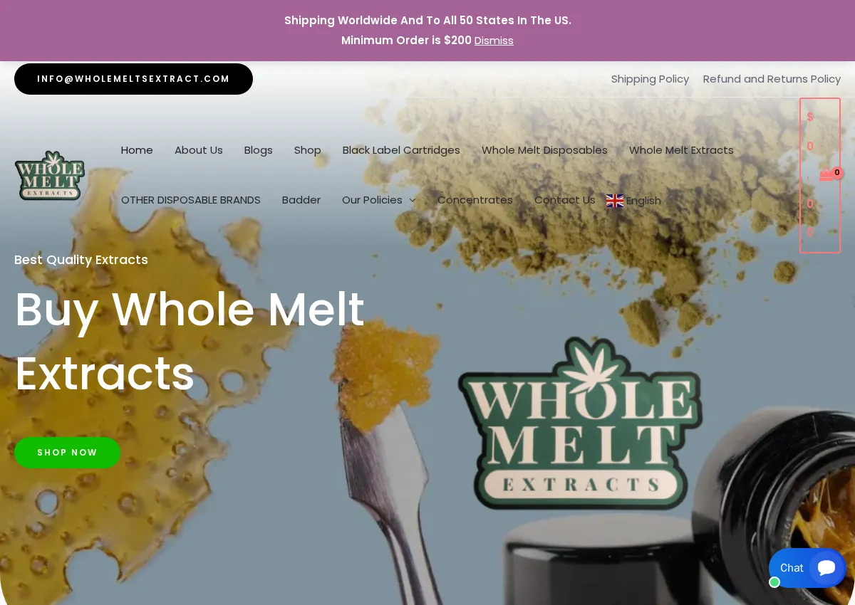 Store homepage