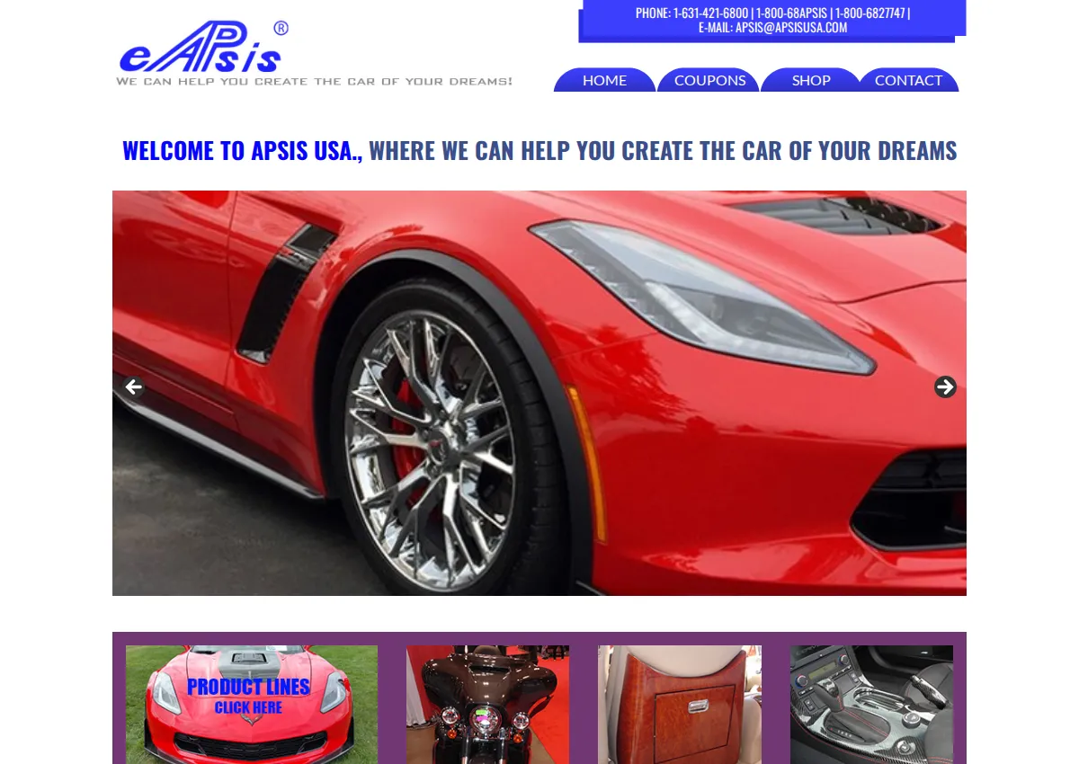 Store homepage