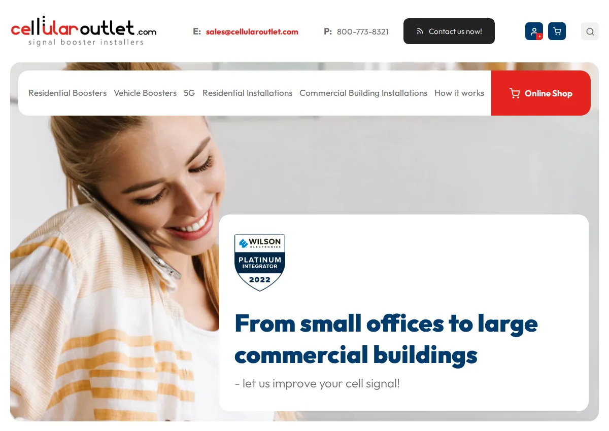 Store homepage