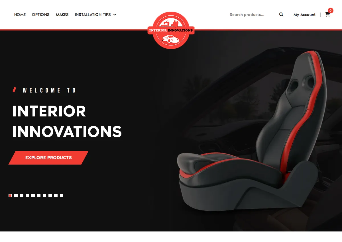Store homepage