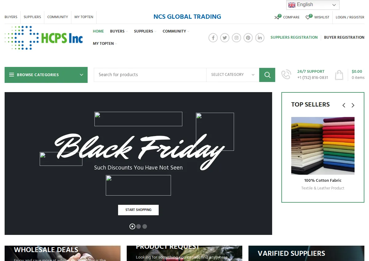 Store homepage