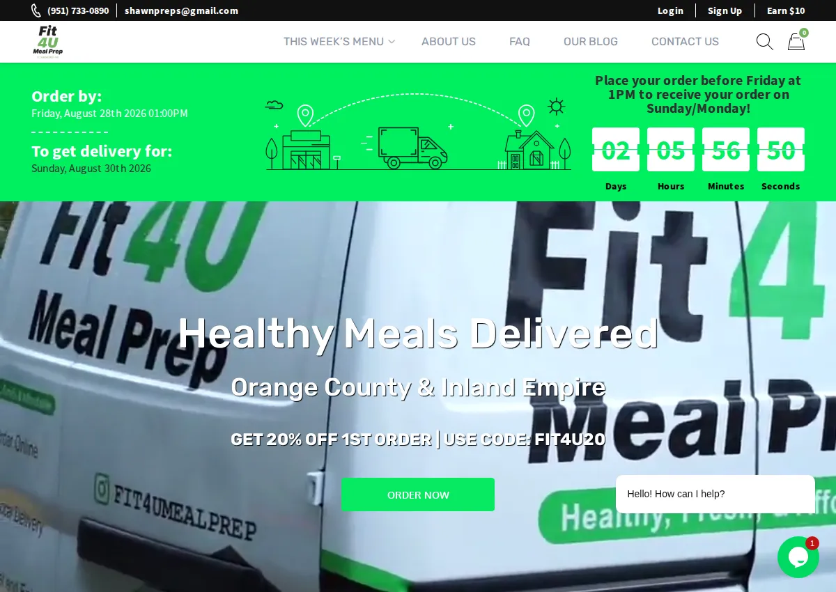 Store homepage