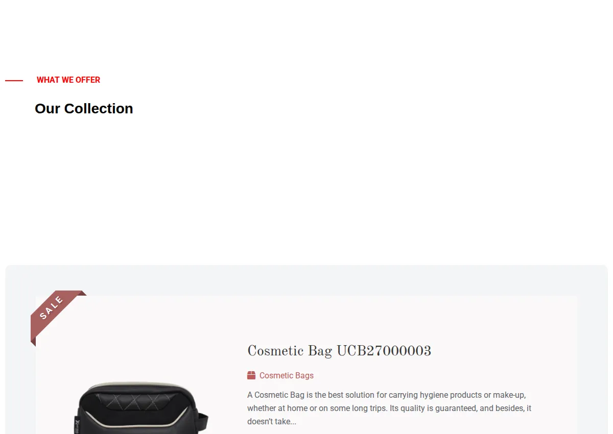 Store homepage