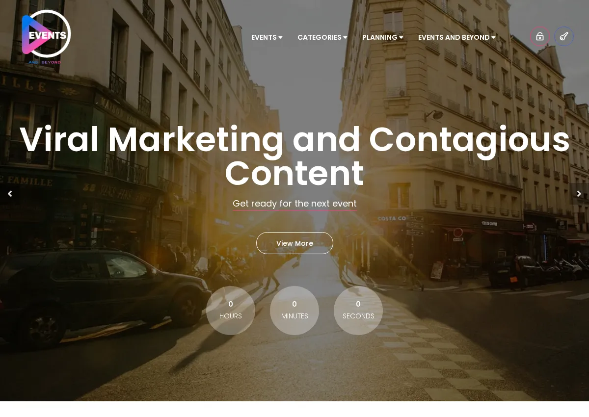Store homepage