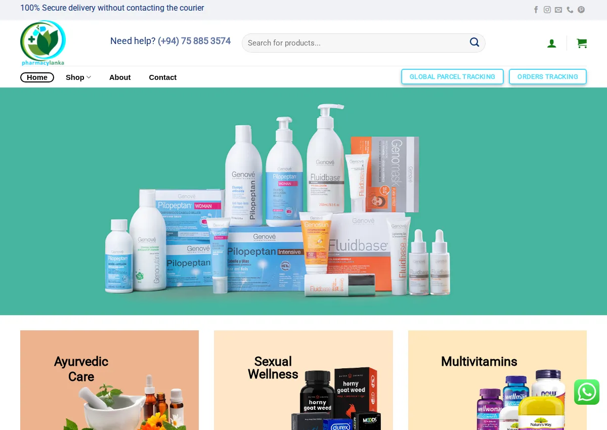 Store homepage