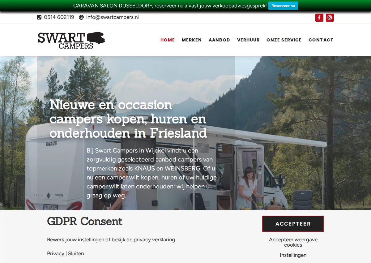 Store homepage
