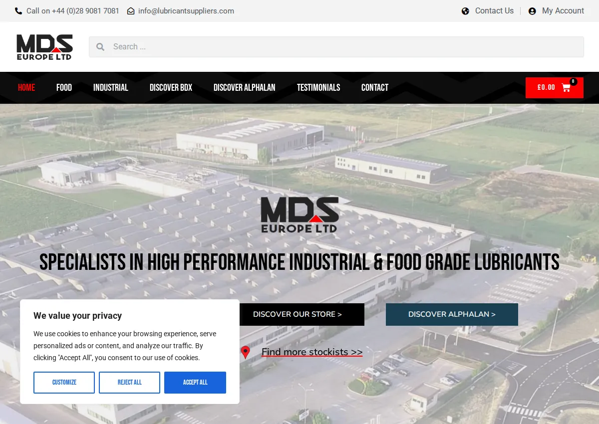 Store homepage
