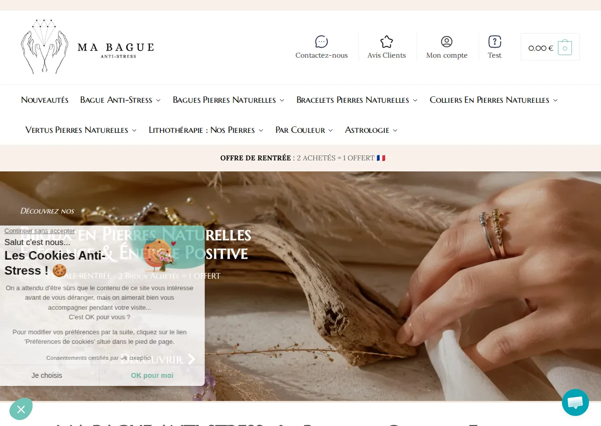 Store homepage