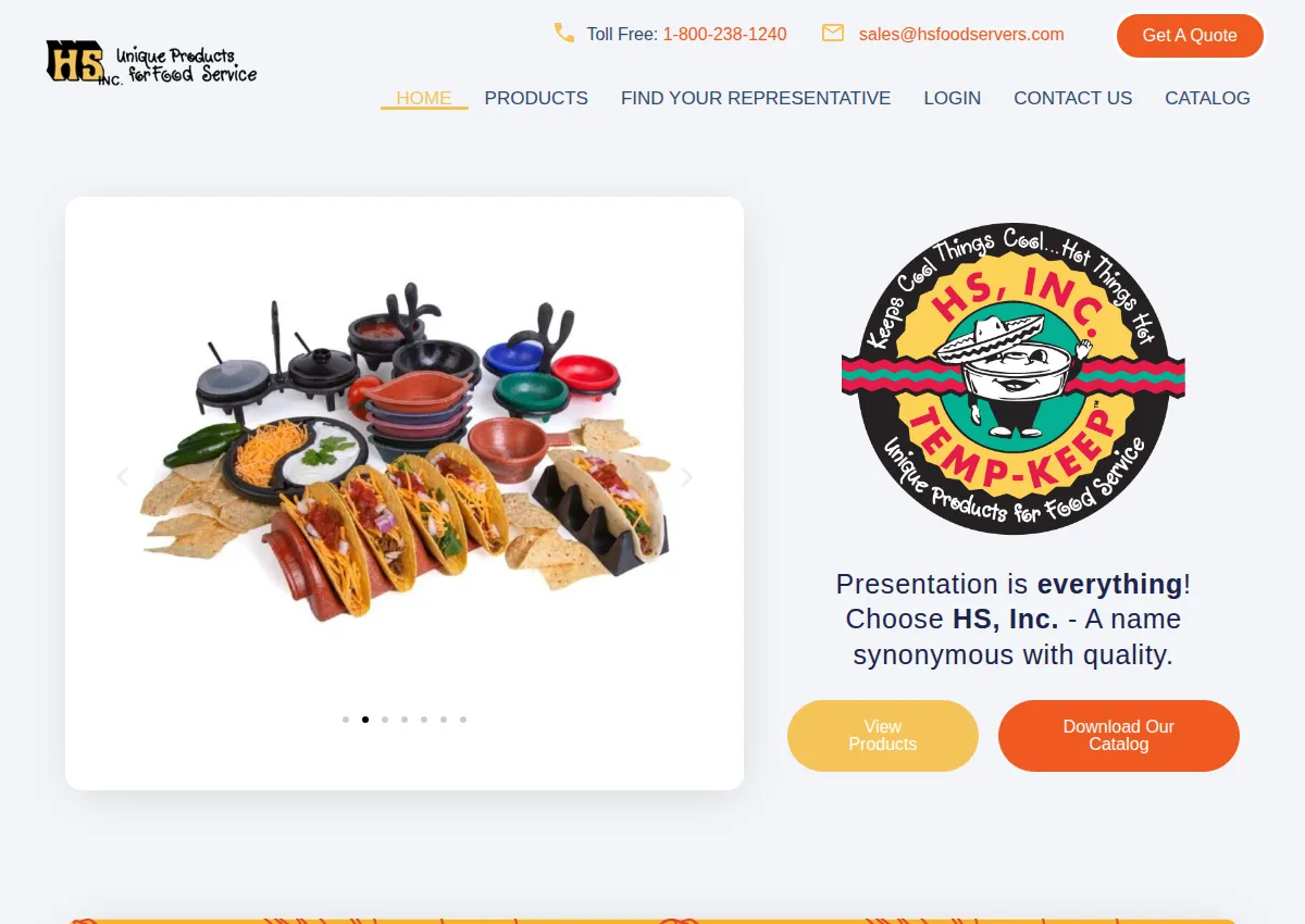 Store homepage