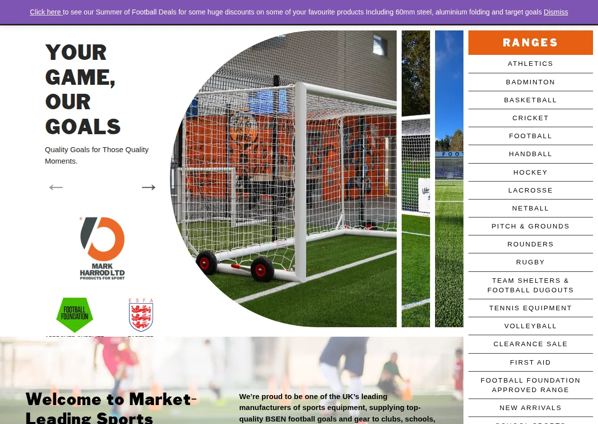 Store homepage