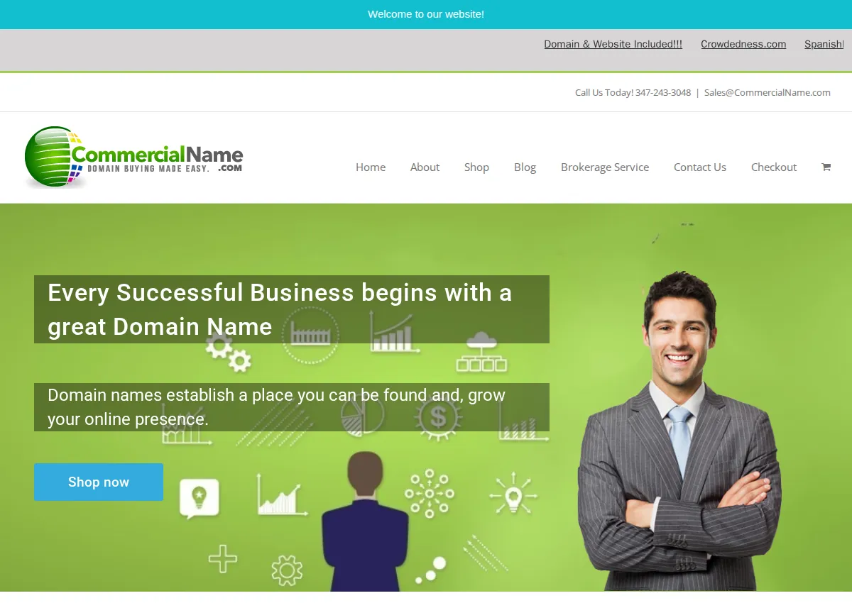 Store homepage