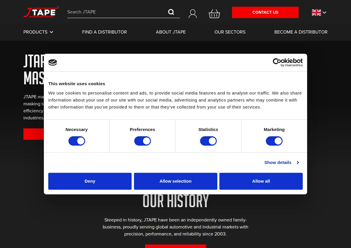 Store homepage