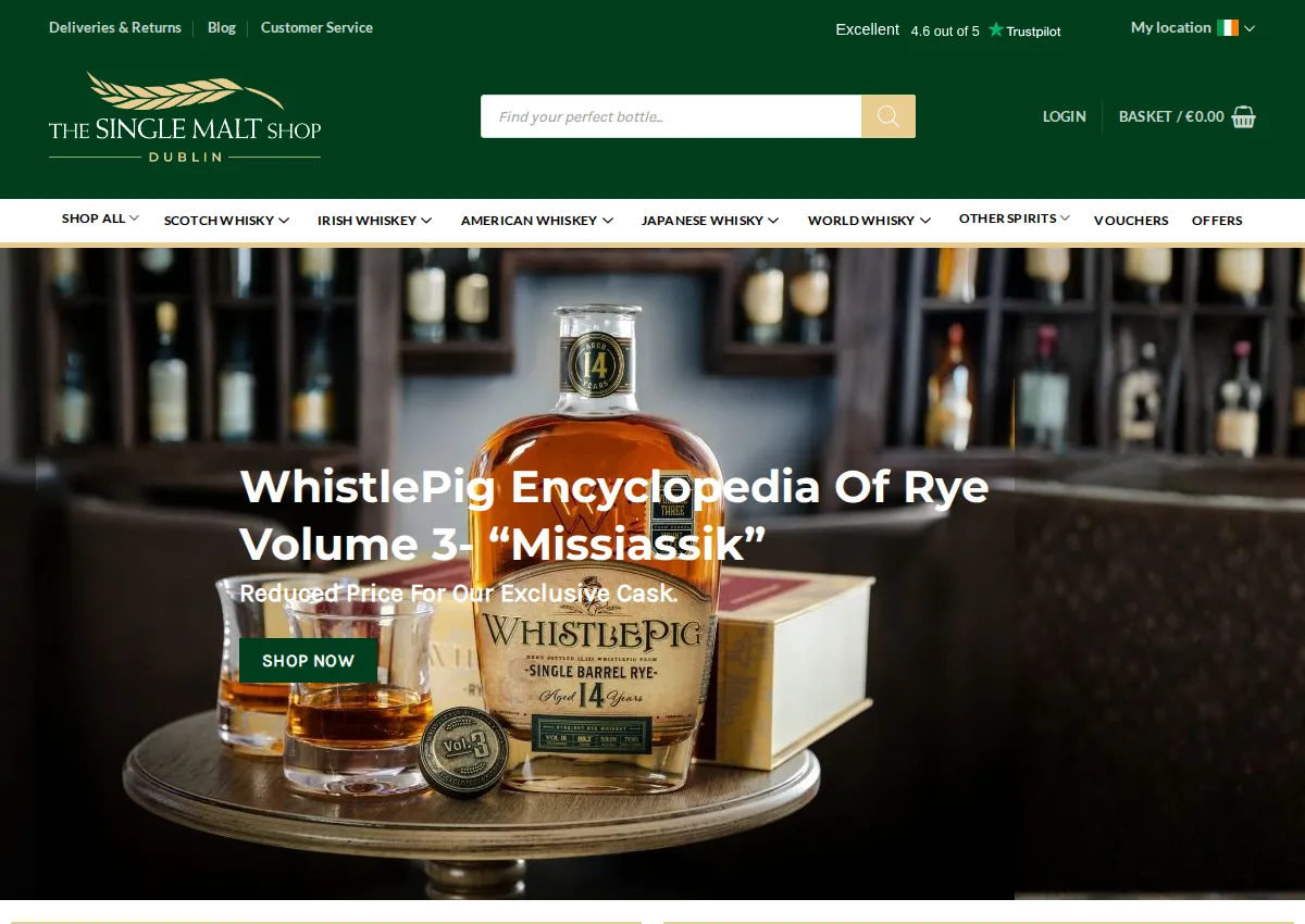 Store homepage