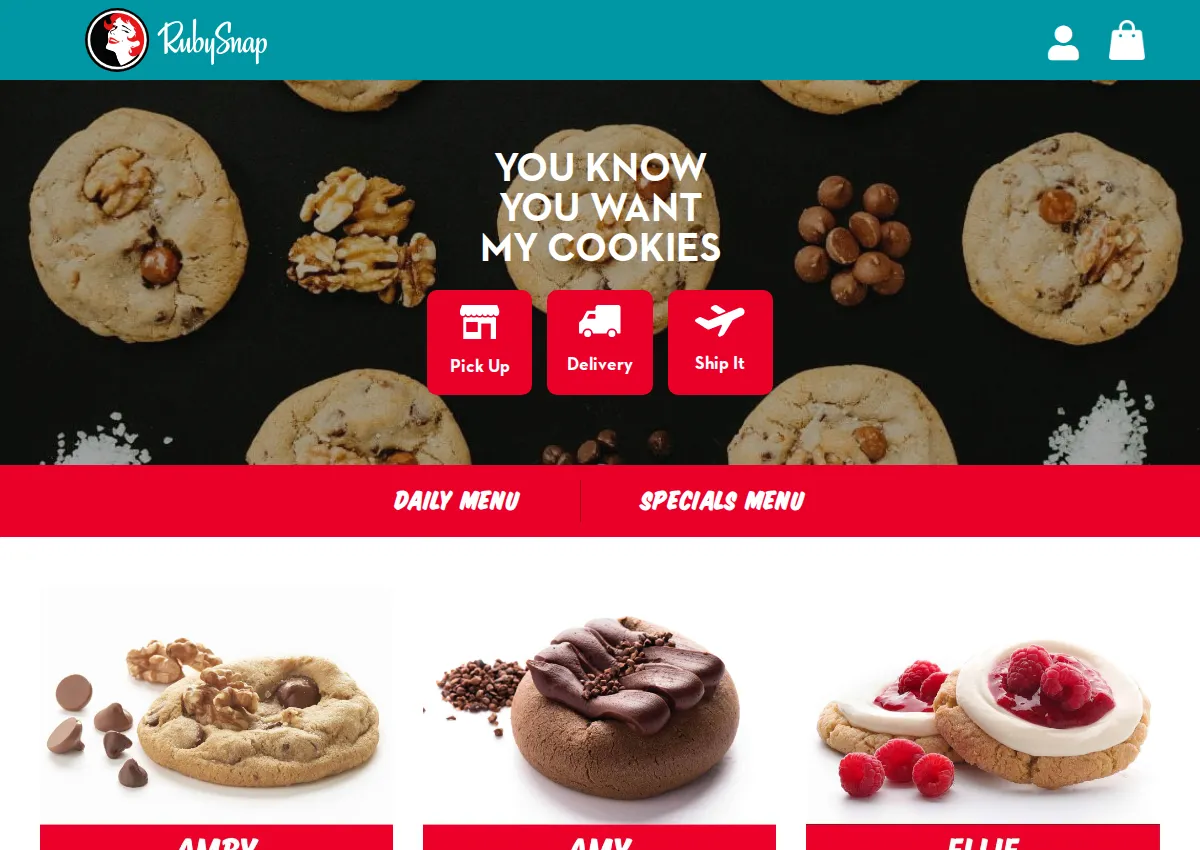 Store homepage