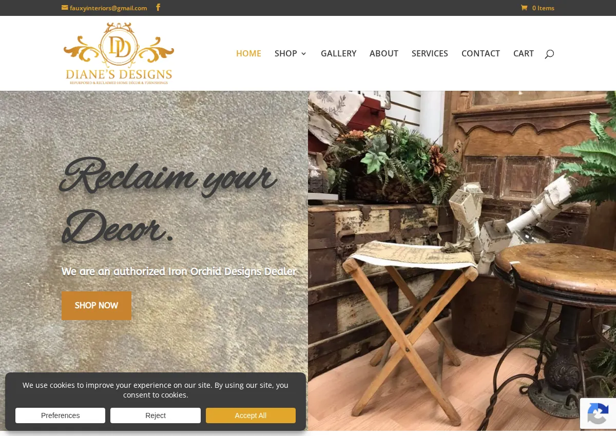 Store homepage
