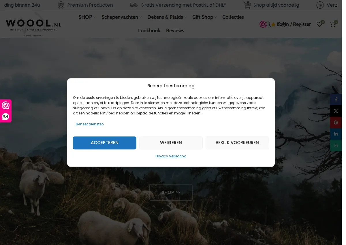 Store homepage