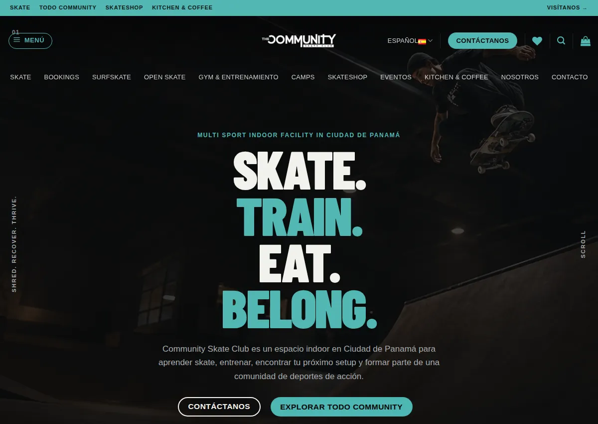 Store homepage