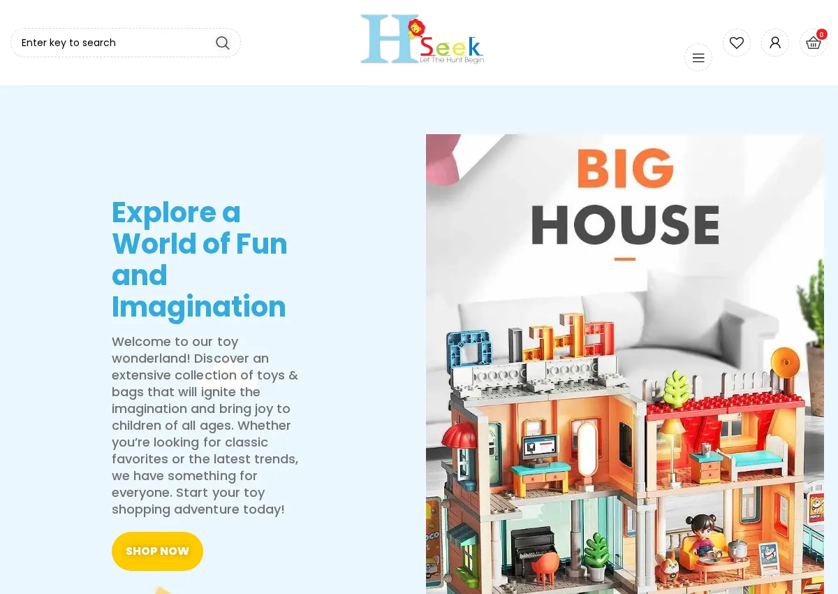 Store homepage