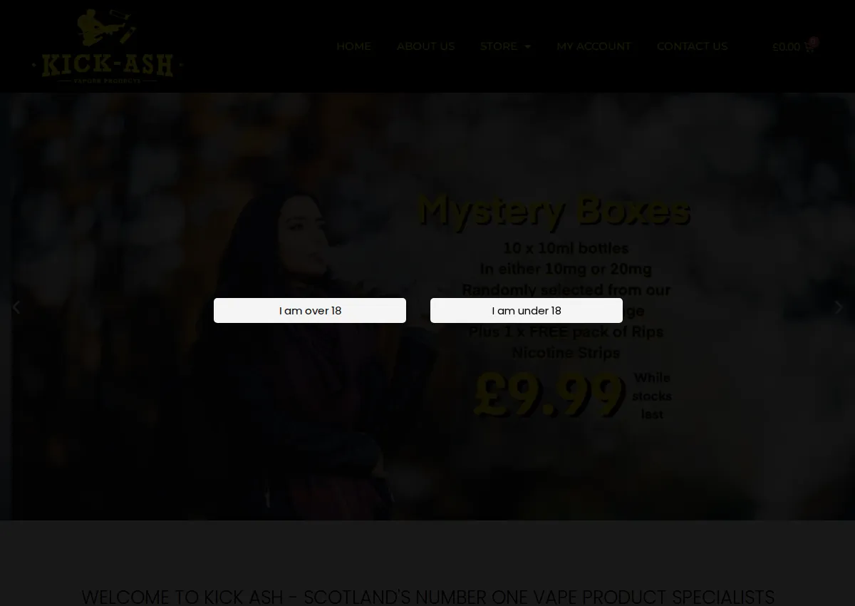 Store homepage