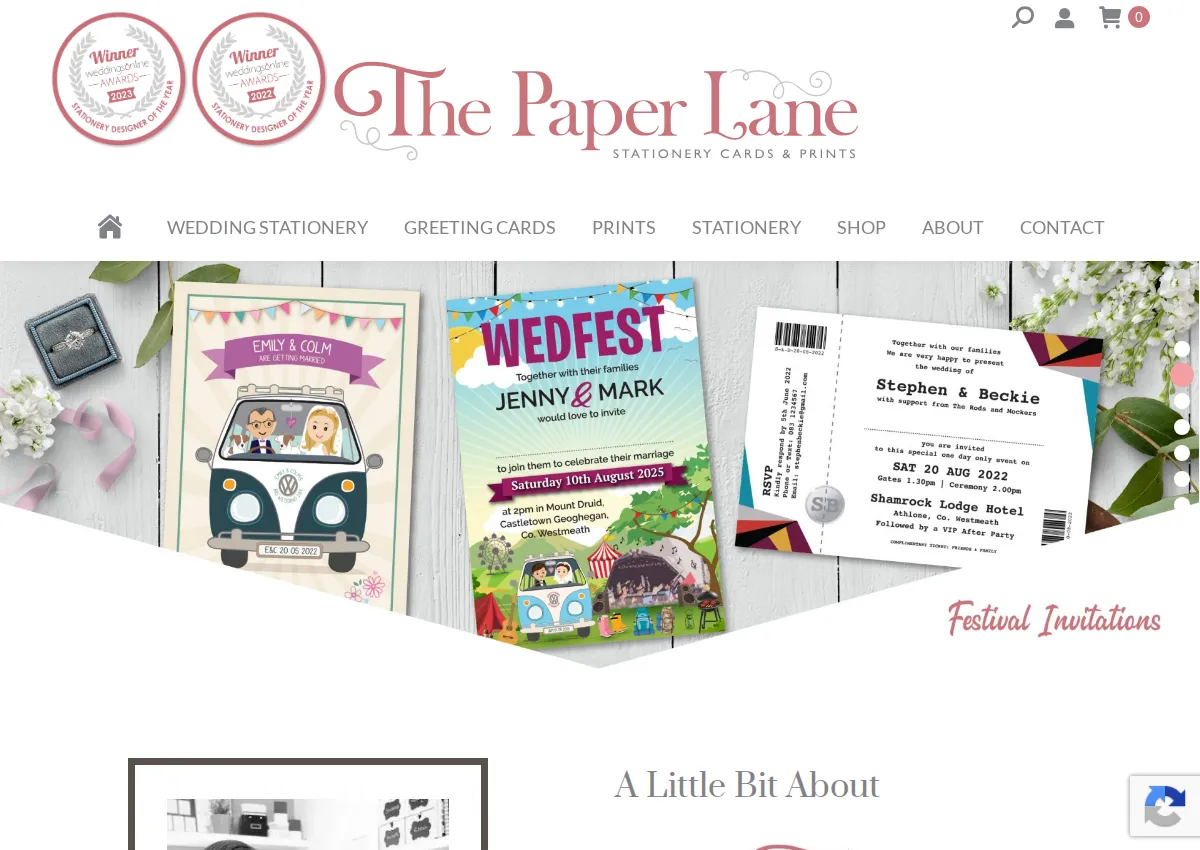 Store homepage