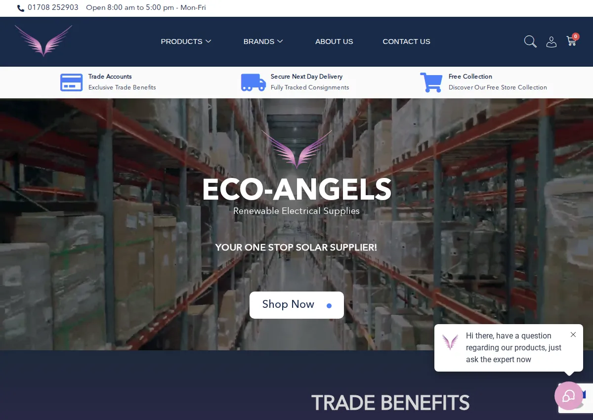 Store homepage