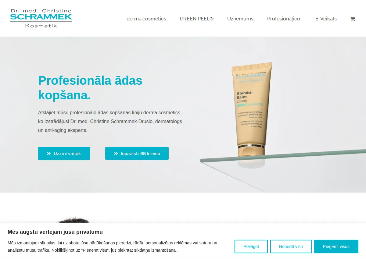 Store homepage