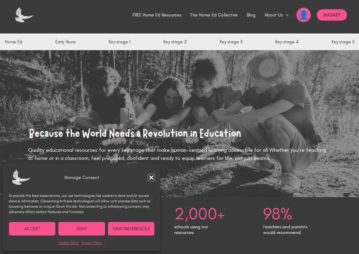 Store homepage