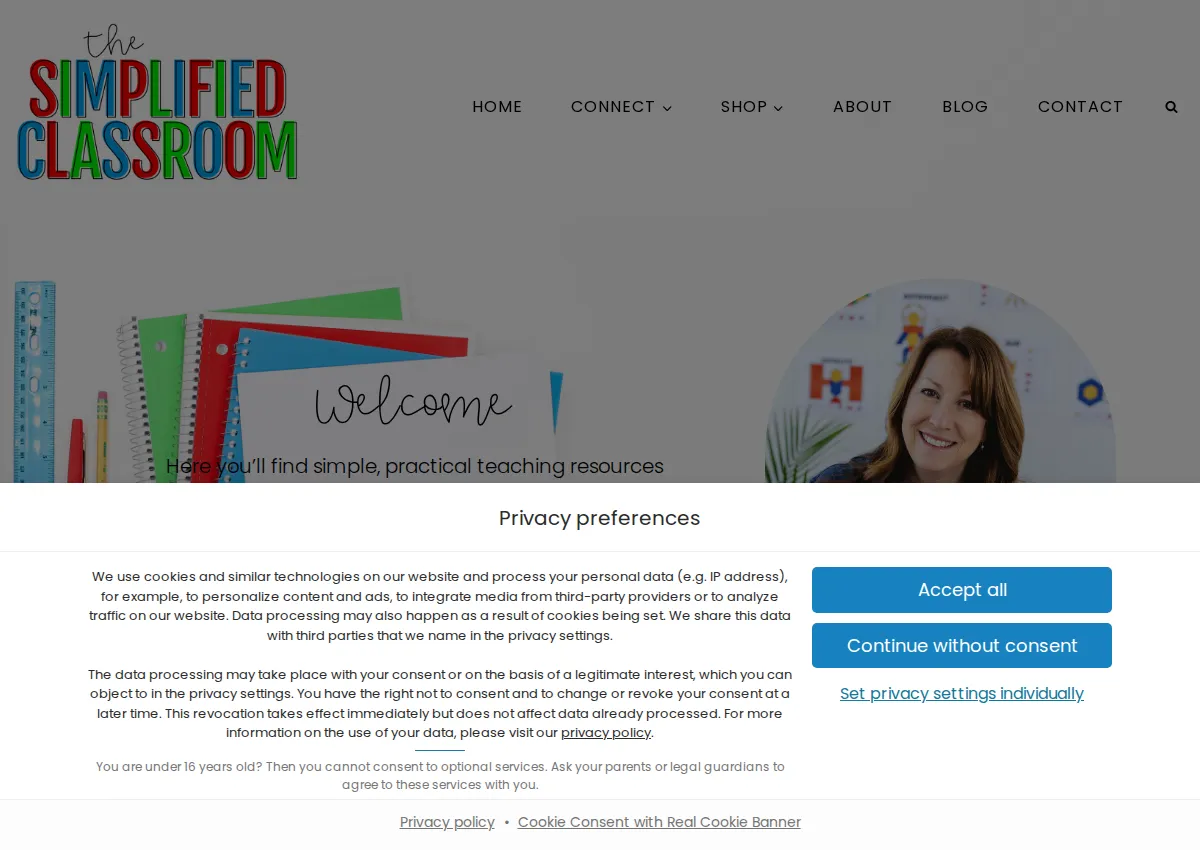 Store homepage