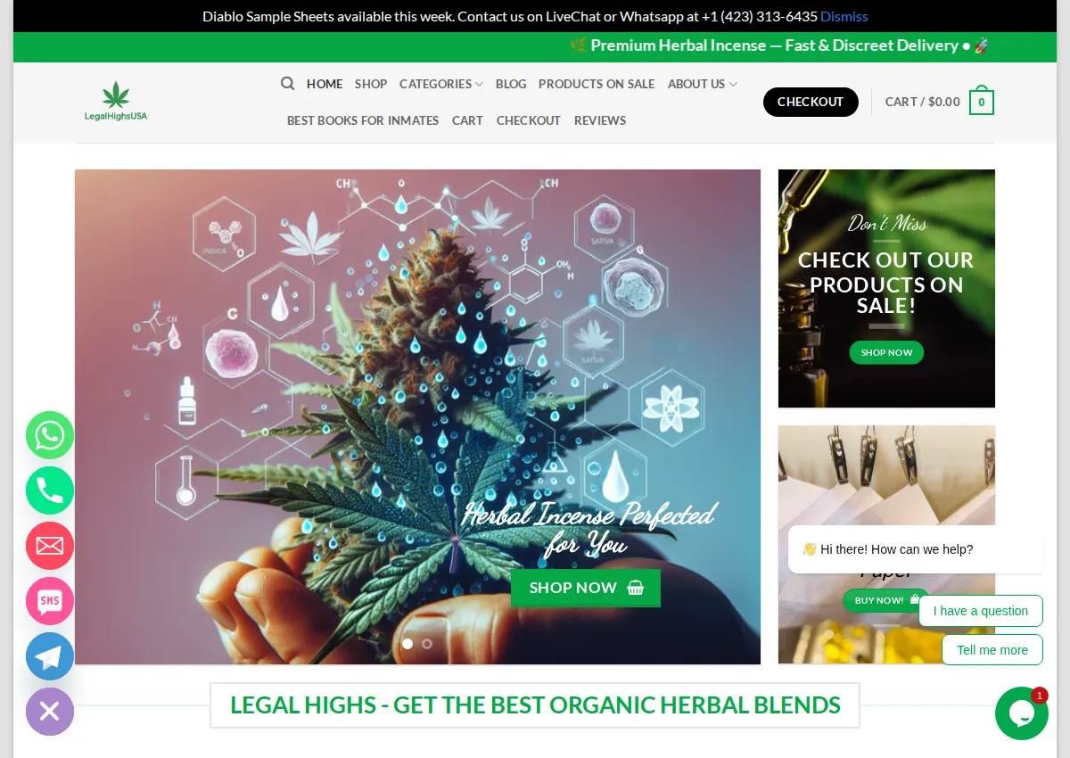 Store homepage