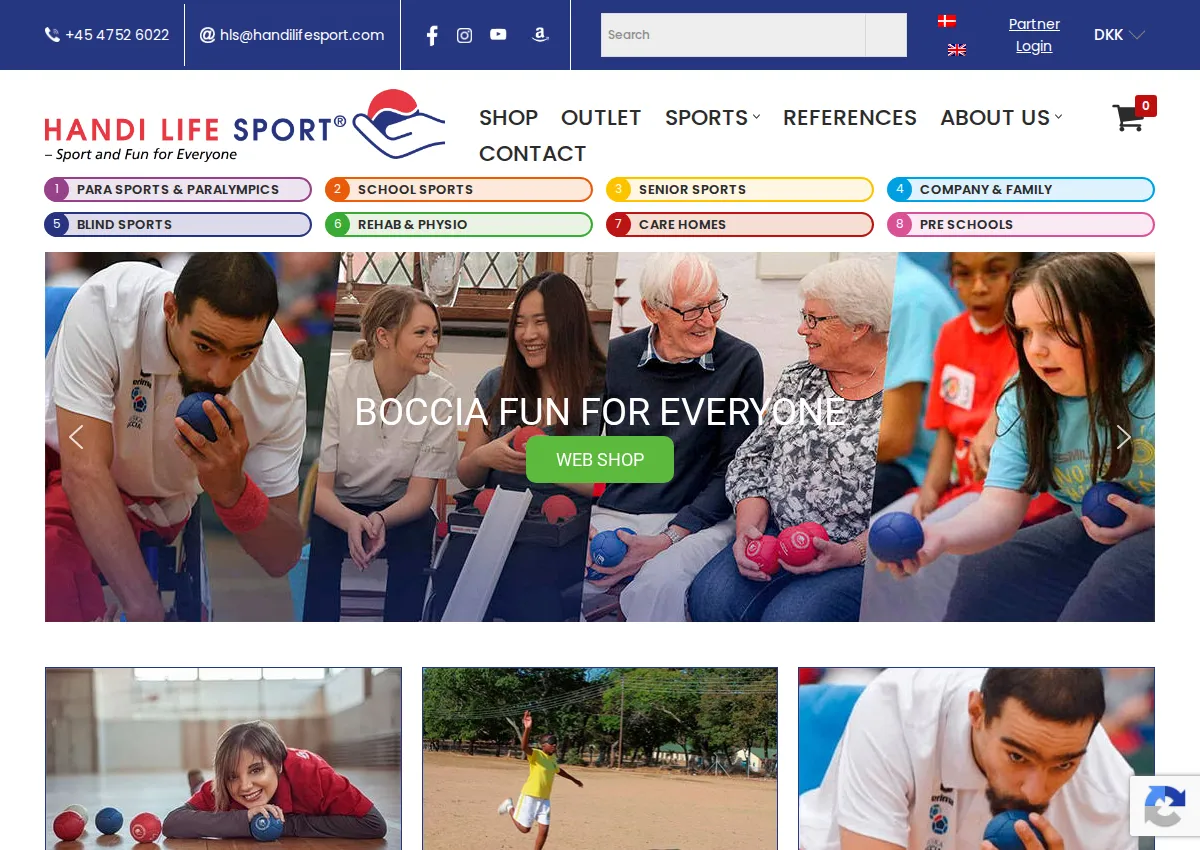 Store homepage