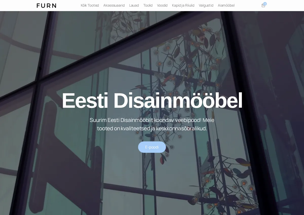 Store homepage