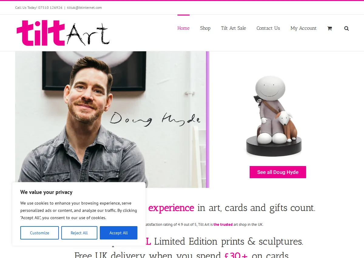 Store homepage