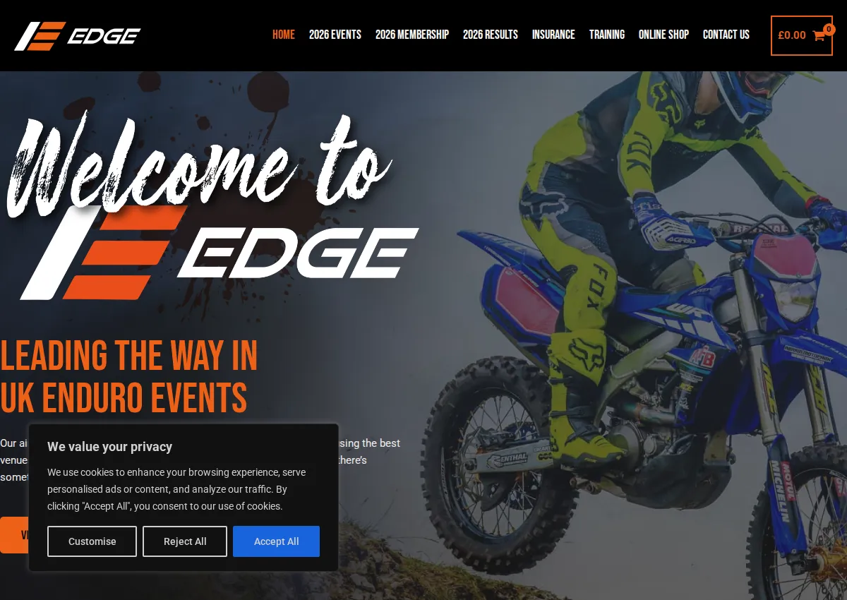 Store homepage
