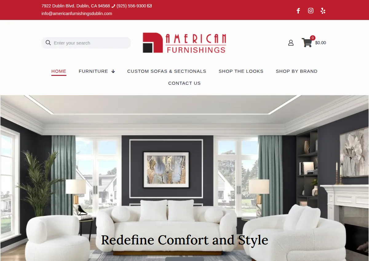 Store homepage