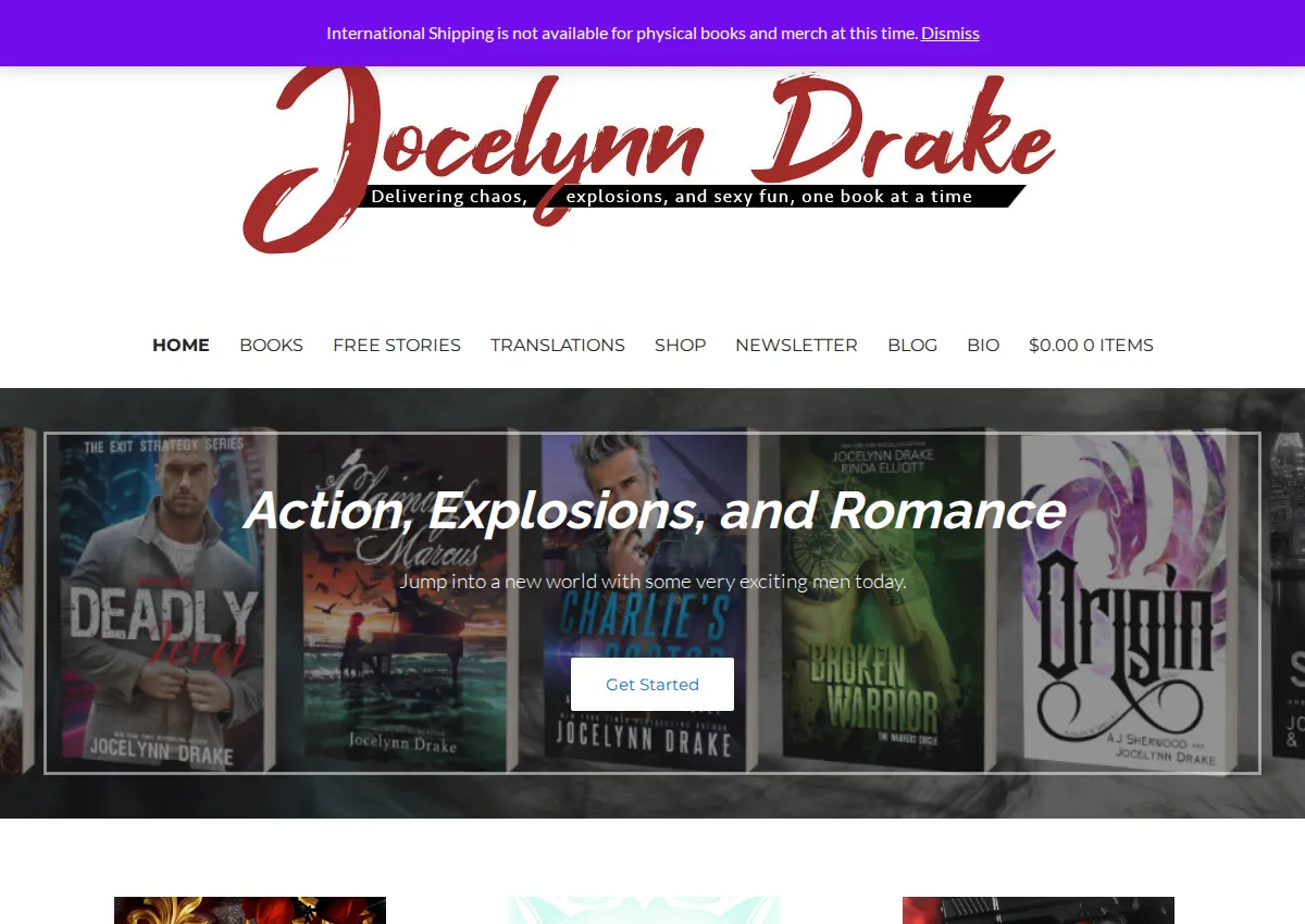 Store homepage