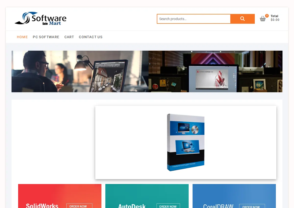 Store homepage