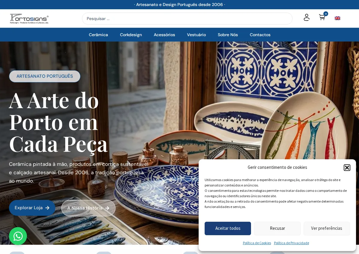 Store homepage