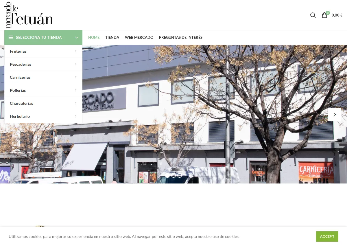 Store homepage