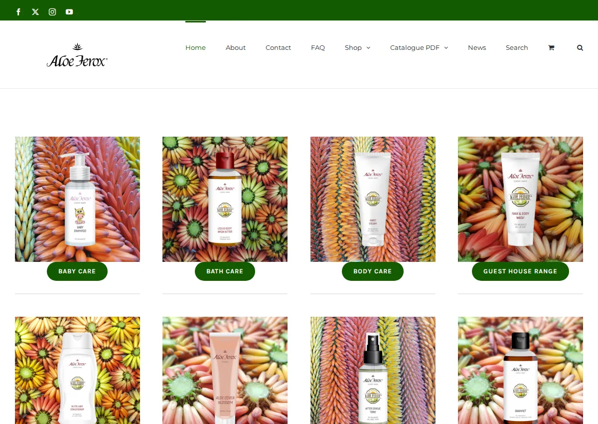 Store homepage