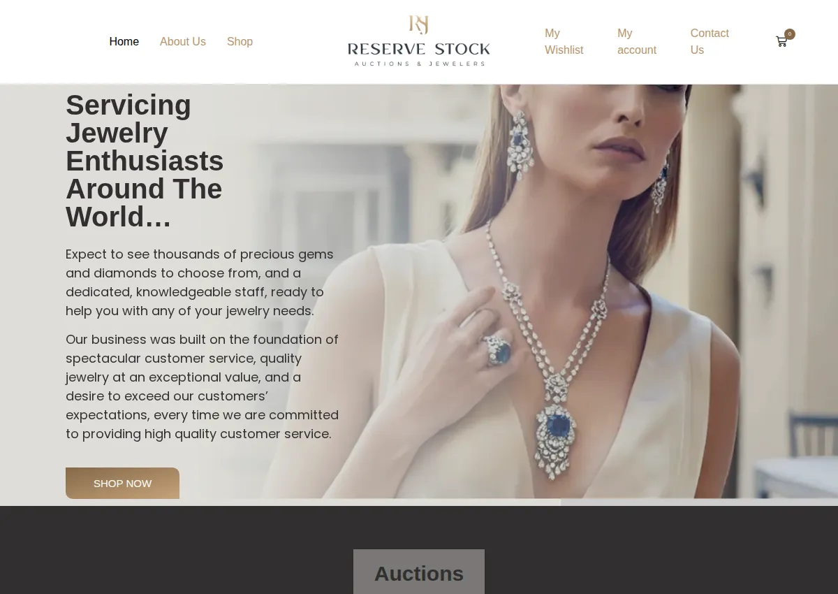 Store homepage